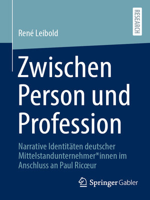 cover image of Zwischen Person und Profession